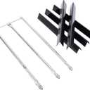 Uniflasy 67722 7540 Grill Parts for Weber Genesis 300 (2007-2010) Side Control Burner Tubes 24.5" Flavorizer Bars Fits E310 E320 E330 S310 S320 Side-Control Gas Grills, Replace 7539 67820