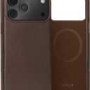 TORRO Premium Leather Case Compatible with iPhone 17 Pro Max 6.9 2025  Genuine Leather MagSafe Compatible, Ultra Slim Bumper Case (Dark Brown)