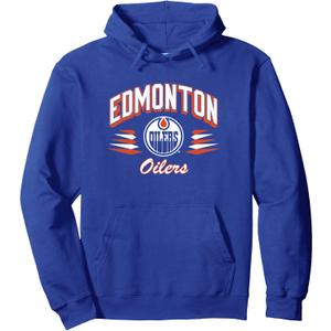 Edmonton Oilers Retro Diamond Blue Officially Licensed Pullover Hoodie XL