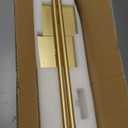 Removable Battery Operated Wall Sconces with Remote Control, Stepless Colors 3000K-6000K & Dimming, 350Rotate, LED Gold Wireless Wall Light for Living Room, Bedroom, 28.3 Inch (2 Pack)