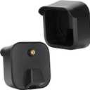 ASHATA Cover Case for Outdoor Camera Cover, 360 Rotation & 90 Tilt Adjustment, Weatherproof Protective Housing for Camera, Black, 2 Pack