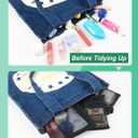 3 x 4 Pack Mini Cosmetic Bags for Lipsticks, Small Mesh Makeup Bag with Zipper for Home Office Purse Multipurpose Nylon Bag (Black)