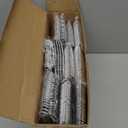 N9R 300PCS Silver Plastic Silverware, Heavy Duty Plastic Cutlery for Parties, Fancy Disposable Flatware Set Includes 100 Forks, 100 Spoons, and 100 Knives, Perfect for Weddings, Dinners, Picnics