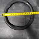 Car Steering Wheel Cover Set Car Steering Wheel Cover Carbon Fiber Leather Feel Comfortable D-Type Car Steering Wheel Accessories, 14,5in