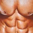 Goodstoworld Unisex 3D Fake Abs T Shirts Shredded Chest Printed Short Sleeve Costume Novelty Tees Shirt (XL)