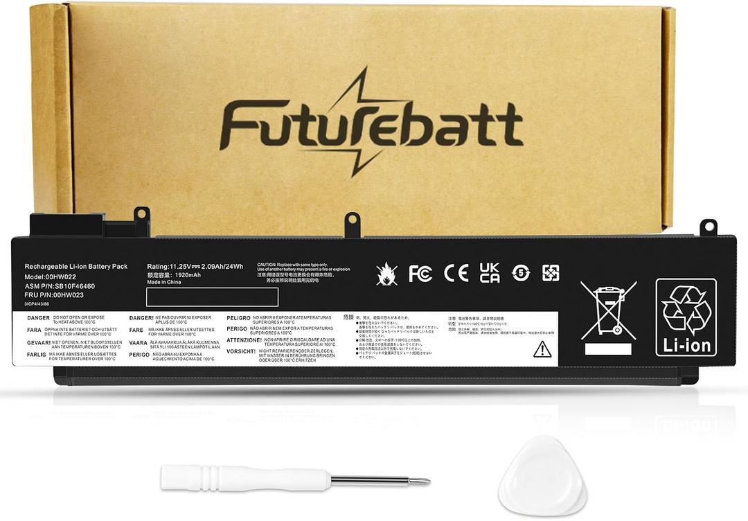 Futurebatt 00HW022 00HW023 SB10F46460 SB10F4646 Battery Replacement for Lenovo ThinkPad T460s T470s Series Notebook 00HW036 SB10F46474 00HW037 SB10F46475