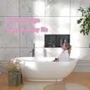 No Tile Needed Shower Niche for Bathroom Storage,Recessed Wall Niche,Double Shelves,Stainless Steel (Black, 24 * 12 in)