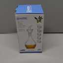 HAIZEEN 13 ounce/380 ml Olive Oil and Vinegar Dispenser Glass Cruet Decanter for Kitchen,Lab glassware seal handicraft Keeps Oil Fresh Longer,Soap Dispenser Bottle No Funnel Needed