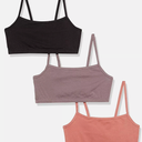 Hanes Comfort Flex Fit 3 Pack Black PINK And Purple Spaghetti Strap Small