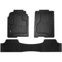 SmartFit Truck Floor Protector, Universal Floor Mats for Trucks, All-Season & Heavy-Duty Mats, Trim to Fit for Full Coverage, Premium Quality and Easy to Clean, Black (2-Piece)