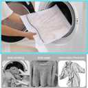 Owl Focus Mesh Laundry Bags for Delicates, Lingerie Wash Bags with Auto-Lock Zipper, 100% Polyester Fine Mesh, White net 6 pack
