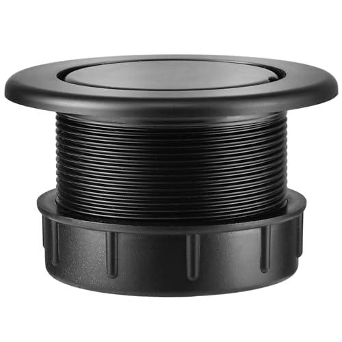 Prudiut Patio Table Umbrella Hole Ring Plug Cap Set, Outdoor Parasol Table Hole Cover Insert Thicker Patio Table Hole Plug Ring for Outdoor, Patio, Yard, Garden, Camping, Pool(Black)