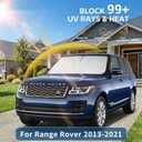 Windshield Sun Shade for Range Rover 2013-2021 Sunshade Front Window Shade Custom Fit Rover Accessories Sun Visor Foldable Shade Blocks UV Rays Accessories