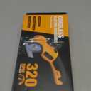 Cordless Electric Scissors: 4V Rechargeable Cardboard Cutter, 3 Blades, Safety Lock & LED Light, Box Cutter for Carton Carpet Plastic Fabric Leather(Yellow