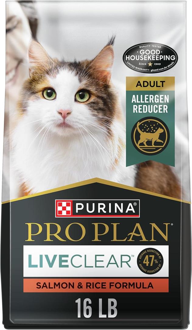 Purina Pro Plan LiveClear Cat Allergen Reducing Adult Dry Cat Food With Salmon and Rice BBD: OCT 2026
