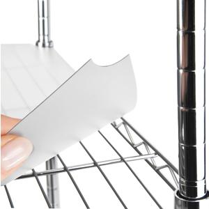 Wire Shelf Liner Wire Rack Shelf Mat - Thick Wire Shelf Cover - Waterproof Plastic Shelf Liner, Metal Shelf Liner - Easy Use Wire Shelving Cover for Closet (Clear, 14" X 24" (Set of 3)) (14"W x 24"L)