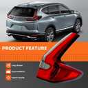 Outer Tail Light Assembly Compatible with CR-V CRV 2020 2021 2022 Passenger Side Rear Tail Lamp Taillight HO2805122 33500TLAA21 (Right)