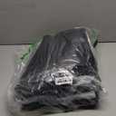 Under Bed Storage Containers with Lids - 2 Pack, Foldable and Stackable Clothes Storage Bags with Clear Window, 3-Sided Handles and Label Slot for Clothing, Blankets, Pillows (Black)