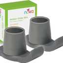 NOVA Medical Products Walker Glide Skis, Universal Fit, One Pair, Gray, 2 Count (Pack of 1)