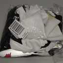 QIHUACOSPVC Halloween Clown Costume Black and White Clown Jumpsuit Outfit With Mask Accessories Set (Full-face, 110)