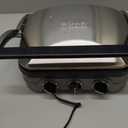Cuisinart Griddler Indoor Grill, Panini Press, Sandwich Maker & More, 5-in-1 Grilling, Dishwasher-Safe Nonstick Cooking Plates, GR-4NNAS, Stainless Steel