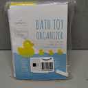 Comfylife Baby Bath Toy Organizer - Shark +36 Bath Letters & Numbers +Extra Bath Toy Storage Net & 10 Strong Hooks, Great Bath Net for Kids, Cute Bathtub Toy Organizer and Bath/Shower Caddy Solution (Gray)