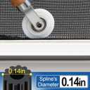 MEWTOGO 3 in 1 Screen Repair Kit, Window Screen Replacement Tools | Including 32.8ft Spline, Roller, Removal Hook,for Replacing & Installing Door Window Screens