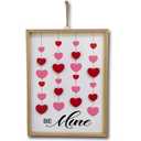 Pack Of 2, Holiday Home Wood Wall Sign Hearts Be Mine 13.8 In x 10 In
