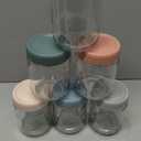 NETANY 6-pack 16 oz Overnight Oats Containers with Lids, Glass jars with Airtight Lids, Wide mouth Mason Salad jars, Glass Food Storage Containers for Snacks Yogurt Spice Sugar