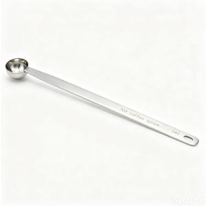3 x HEVSTIL Stainless Steel Coffee Scoop & Measuring Spoon, 1 Teaspoon (5ml) 7.87" Long Handle for Ground Coffee, Espresso, Baking Ingredients