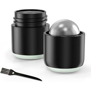 DEPAD Pill Crusher Stainless Steel, Pill Crusher Fine Powder, Pill Grinder Fine Powder with Brush, Pill Crusher for Elderly and Pets, Twist-to-Grind