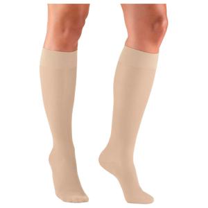 Truform Sheer Compression Stockings, 8-15 mmHg, Women's Knee High Length, 20 Denier, Light Beige, Medium