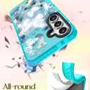 for Samsung Galaxy S23 FE Case for Women - Girls Cute Design Compatible with Magsafe Magnetic Ring Holder Stand Butterfly Phone Covers Aesthetic Girly TPU Funda for S23 FE