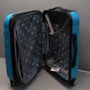 Rockland Melbourne Hardside Expandable Spinner Wheel Luggage, Turquoise, Carry-On 20-Inch