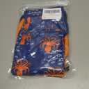 Boys Long Sleeve Rash Guard Swimsuit Kids 2-Pieces Bathing Suits Set (10-12 Years, Orange Blue)