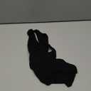 REORIA Women's V Neck Racerback Tank Top (Black), Small