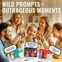 QUOKKA Charades & Guessing Game for Family - 120 Hilarious Scenarios & Quirk Cards | Perfect for Family Game Night, Parties, Gifts & Reunions | Extended Pack