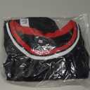 YWIES Plain Basketball Jersey, Blank Team Uniform, Hip Hop Hipster Short Sleeveless Active Shirts (X-Large, Black-red)