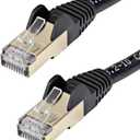 StarTech.com 6ft CAT6a Ethernet Cable - 10 Gigabit Shielded Snagless RJ45 100W PoE Patch Cord - 10GbE STP Network Cable w/Strain Relief - Black Fluke Tested/Wiring is UL Certified/TIA (C6ASPAT6BK)
