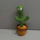 Dancing Talking Cactus Toy for Baby Boys Girls Toys, Adjustable Volume Dancing Cactus Toy Singing Mimicking Recording Repeating What You Say with LED English Sing Talking 15 Second Voice Recorder
