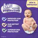 Luvs Size 4 Baby Diapers, Platinum Protection Bluey Diapers for Day & Night, Size 4, 198 Count 