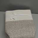 COMFY-HOMI Cotton Rope Woven Basket with Handles for Shelves,Toys,Book, Cloth Storage Baskets for Organizing-13.5" x 11" x 9.5" Toy Decorative Organizer for Living Room, Bathroom , White/Brown