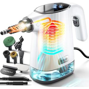 Handheld Steam Cleaner, 3s Fast Heat Pressurized Steam Cleaner, Upgrade 450ml Removable Water Tank, Lightweight Portable Steamer for Cleaning Home, Kitchen, Bathroom, Car, Tile, Easy Refill