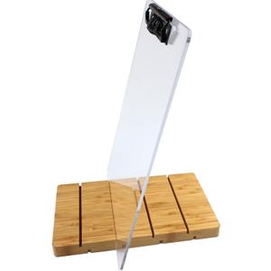 1117 Vertical Clipboard with Stand,Clear Acrylic Freestanding Large Clipboard with Pen Holder,Document Typing Paper Stand,Menu Display Board,Receipt Holder (11"17")