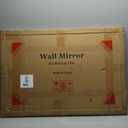 24x36 Inch Black Bathroom Wall Mirror, Modern Rectangle Mirrors with Tempered Glass for Bedroom Living Room or Entryway Horizontal/Vertical Hanging