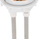 Sewroro Dual Flush Toilet Button, Round Toilet Water Tank Push Button, Dual Replacement Kit (Golden)