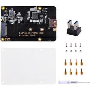GeeekPi M.2 NVME SSD Storage Expansion Board for Raspberry Pi 4 - Only Supports M.2 NVME SSD, Pi Board Not Included