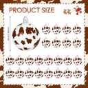 24 Pcs Christmas Cow Print Ball Ornaments 2.4 Inch Plastic Western Cow Ornaments Country Western Party Decorations Rustic Holiday Xmas Baubles for Home Xmas Tree Party Hanging Decoration