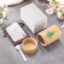 SOITIS Natural Bamboo Urns for Human Ashes - 4.7 Inch Keepsake with Tree of Life, Cremation Urn for Women Men, Small Urns for Human Ashes Keepsake, Decorative Eco Friendly Biodegradable Keepsake Urn