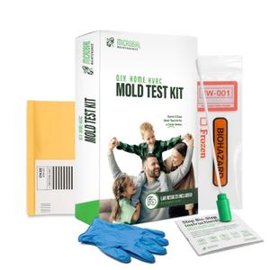 Microbial Mold Test Kit for Home - Indoor Air Quality and Surface Testing - Detects Black Mold, Mildew, and Fungi - Air and Surface Mold Detection Kit with Lab Analysis Included